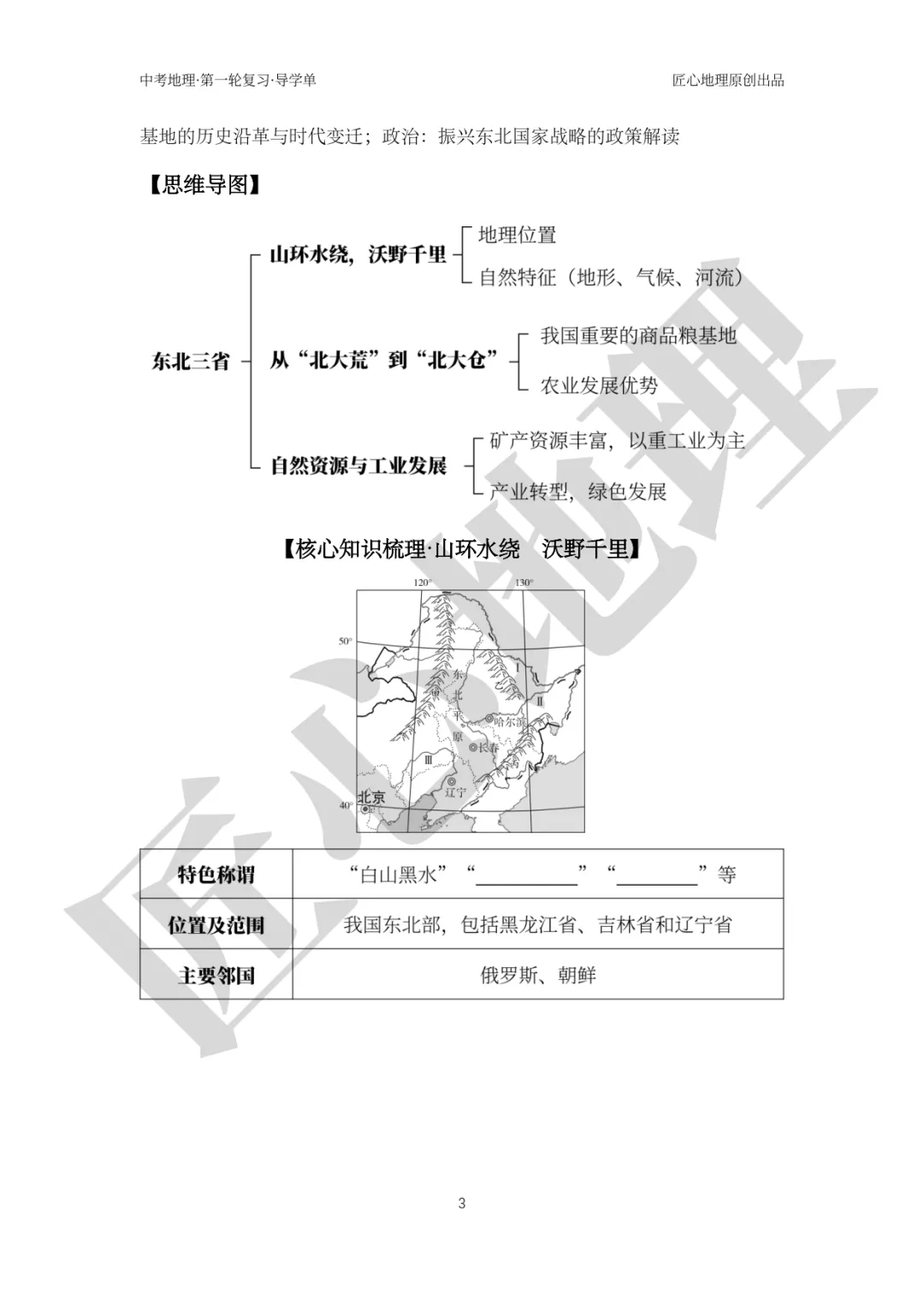 新教材 | 中考一轮复习·“白山黑水”——东北地区(课件+导学单+练习题) 第8张
