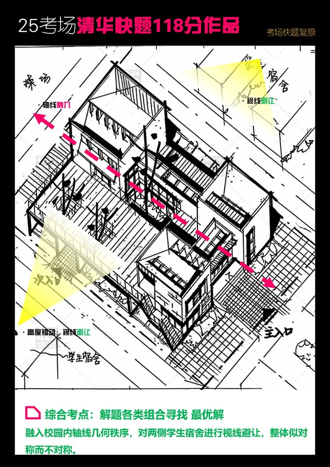 拯救你的快题 | 全国快题改革真题解题系列,清华解题【兴哥出品】 第10张