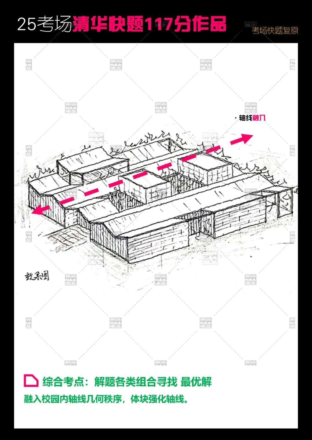 拯救你的快题 | 全国快题改革真题解题系列,清华解题【兴哥出品】 第12张