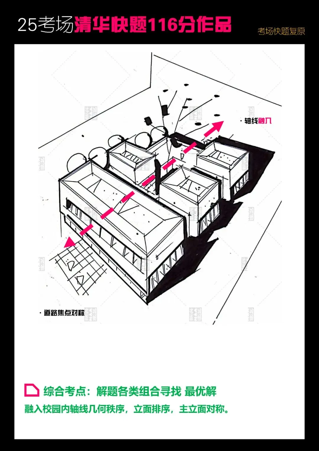 拯救你的快题 | 全国快题改革真题解题系列,清华解题【兴哥出品】 第14张