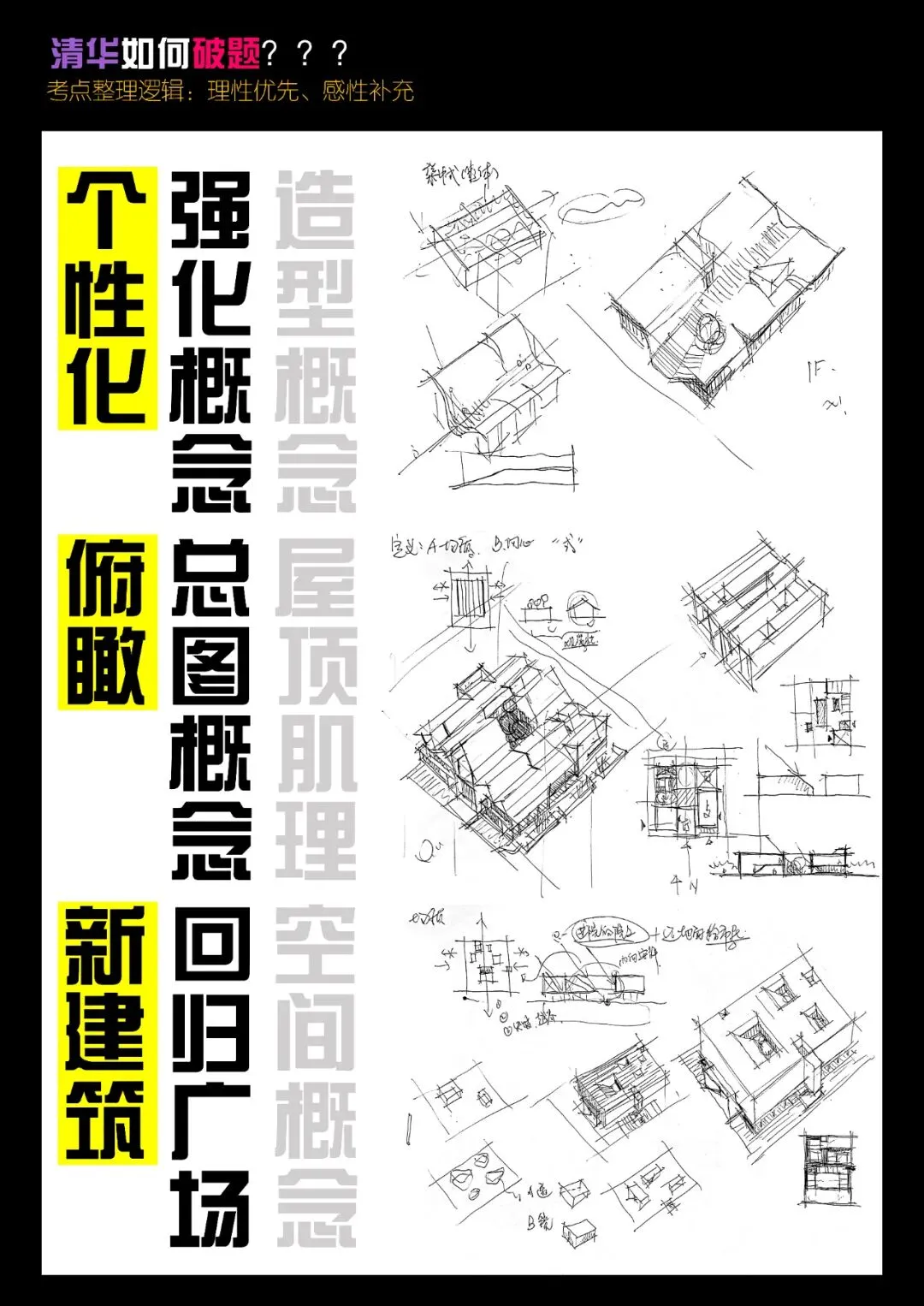 拯救你的快题 | 全国快题改革真题解题系列,清华解题【兴哥出品】 第19张