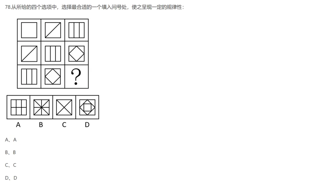 图形判断推理 | 行测真题解答(山西省2021_3) 第1张