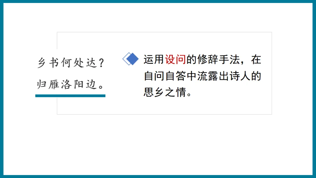 2026年中考专题复习:羁旅思乡类诗歌三首整合 ppt 第16张