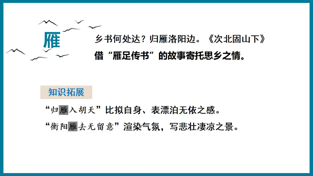 2026年中考专题复习:羁旅思乡类诗歌三首整合 ppt 第22张