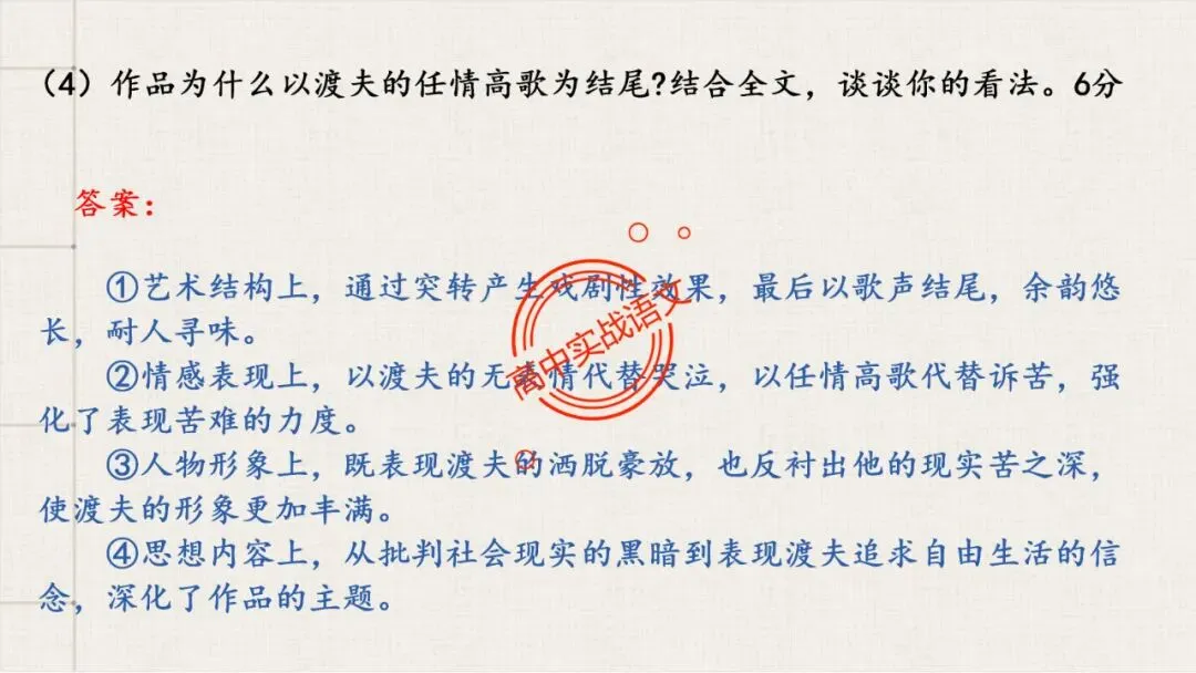 【解锁真题】从历年【真题小说】中透视【小说考点】(人物形象+叙述手法+人物心理+叙述视角+情节作用等)【240+页】 第86张