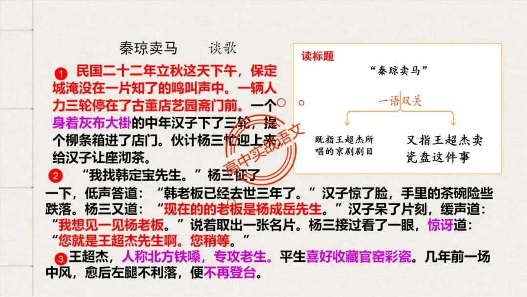 【解锁真题】从历年【真题小说】中透视【小说考点】(人物形象+叙述手法+人物心理+叙述视角+情节作用等)【240+页】 第132张