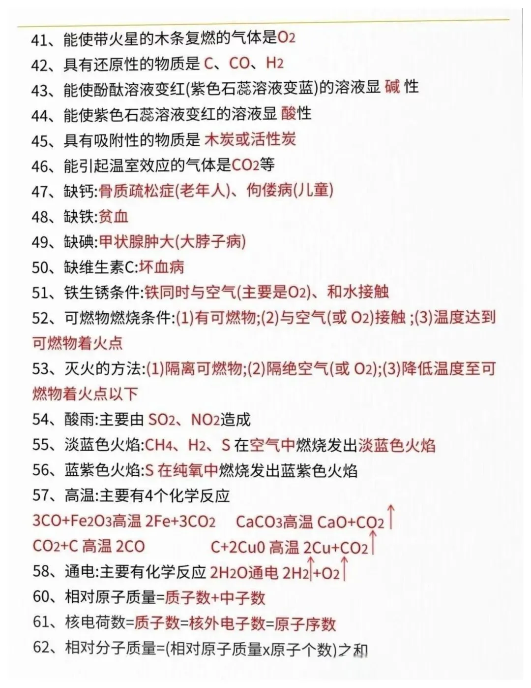 中考化学131个“题眼”,赶紧收藏 第3张
