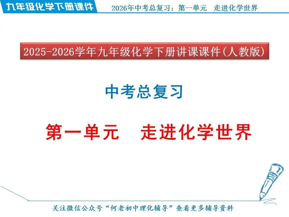 2026年中考化学总复习: 第一单元 走进化学世界 第3张