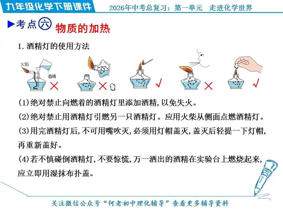 2026年中考化学总复习: 第一单元 走进化学世界 第16张