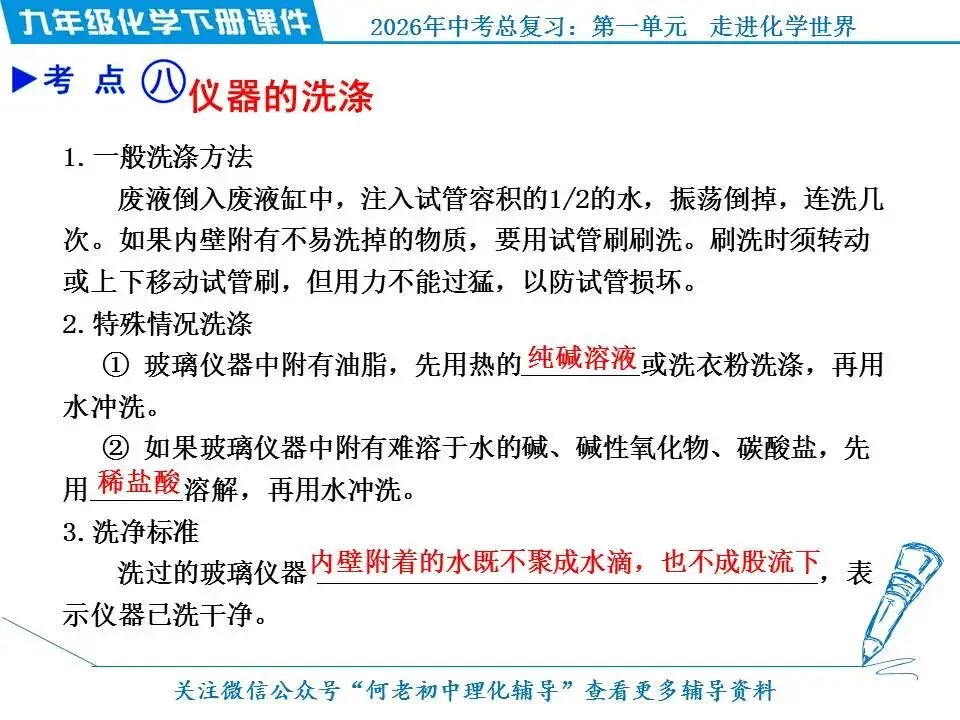 2026年中考化学总复习: 第一单元 走进化学世界 第19张