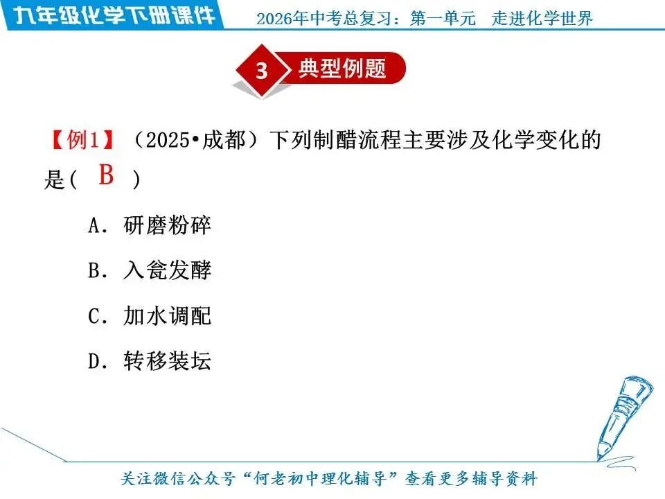 2026年中考化学总复习: 第一单元 走进化学世界 第21张