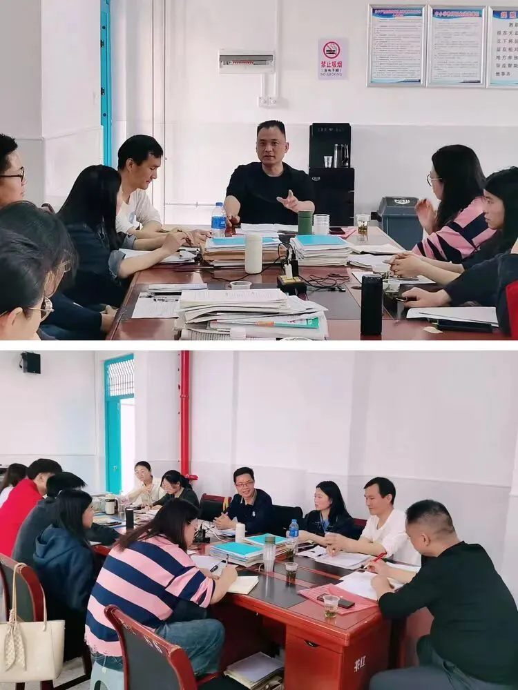 联片视导明方向,凝心聚力战中考——县教研室专家莅临我校开展复习联片教学视导活动 第49张