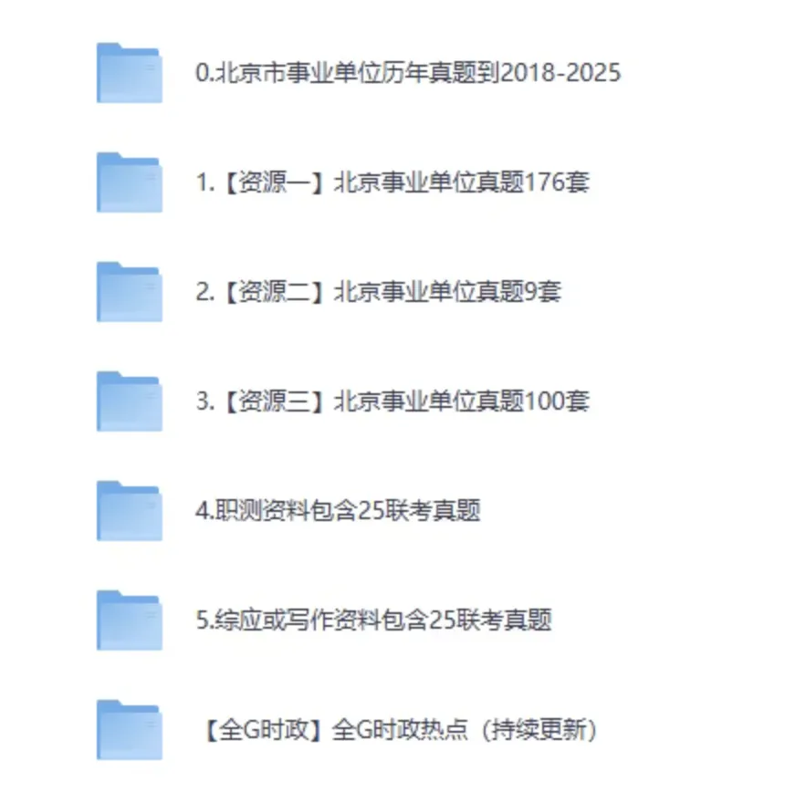 北京各区+统考事业单位往年真题pdf+答案解析【2015-2025年】可打印 第2张