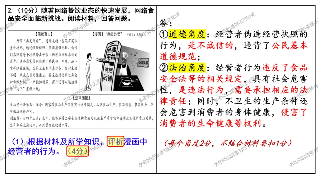 中考道法热点专题9:法治问答题·专项突破(2026版)|课件+练习+微课,老师备课/学生复习必备 第18张