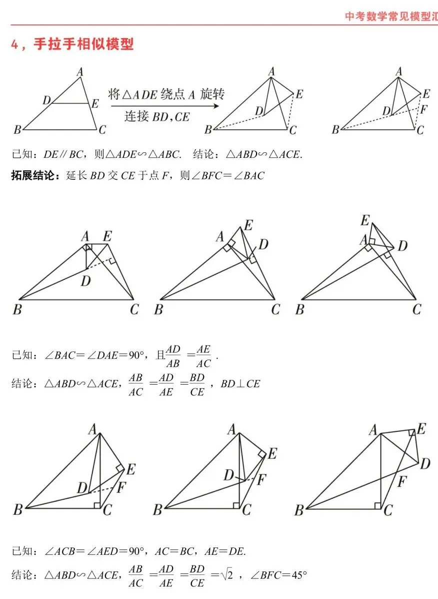 熬夜整理|中考数学常考几何模型汇总 第7张