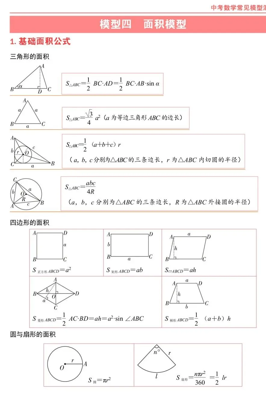 熬夜整理|中考数学常考几何模型汇总 第11张