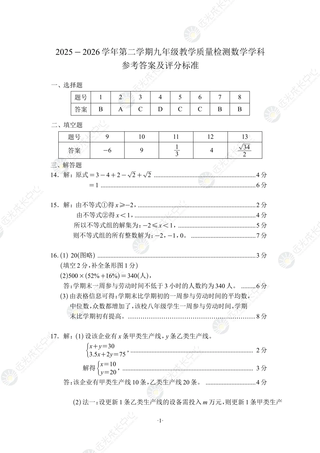 【2025-2026.全科】盐田区二模真题解析 第21张