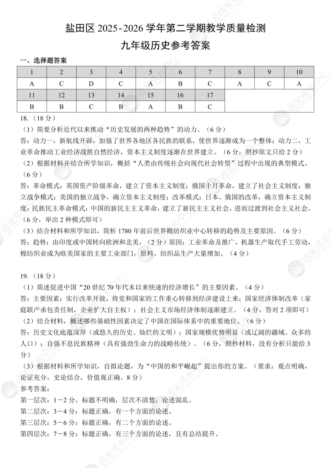【2025-2026.全科】盐田区二模真题解析 第56张