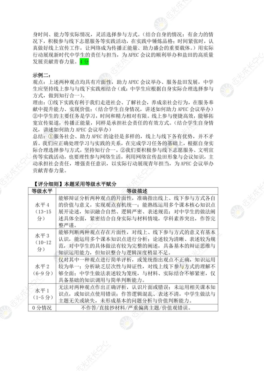 【2025-2026.全科】盐田区二模真题解析 第64张