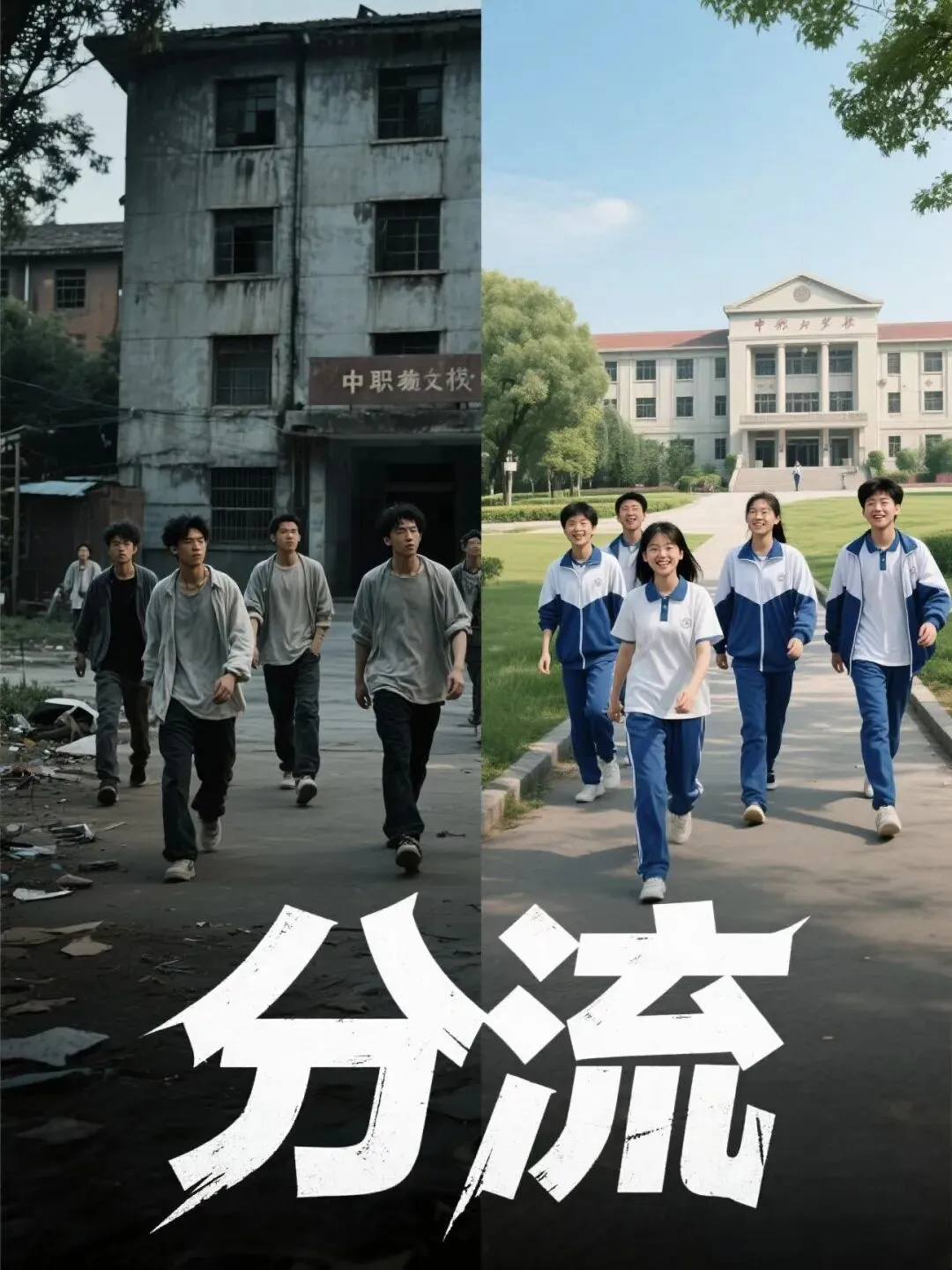 高中为什么没有校霸?? ? 因为他们已经被中考的洪流冲刷到了职高和社会最底层 第3张