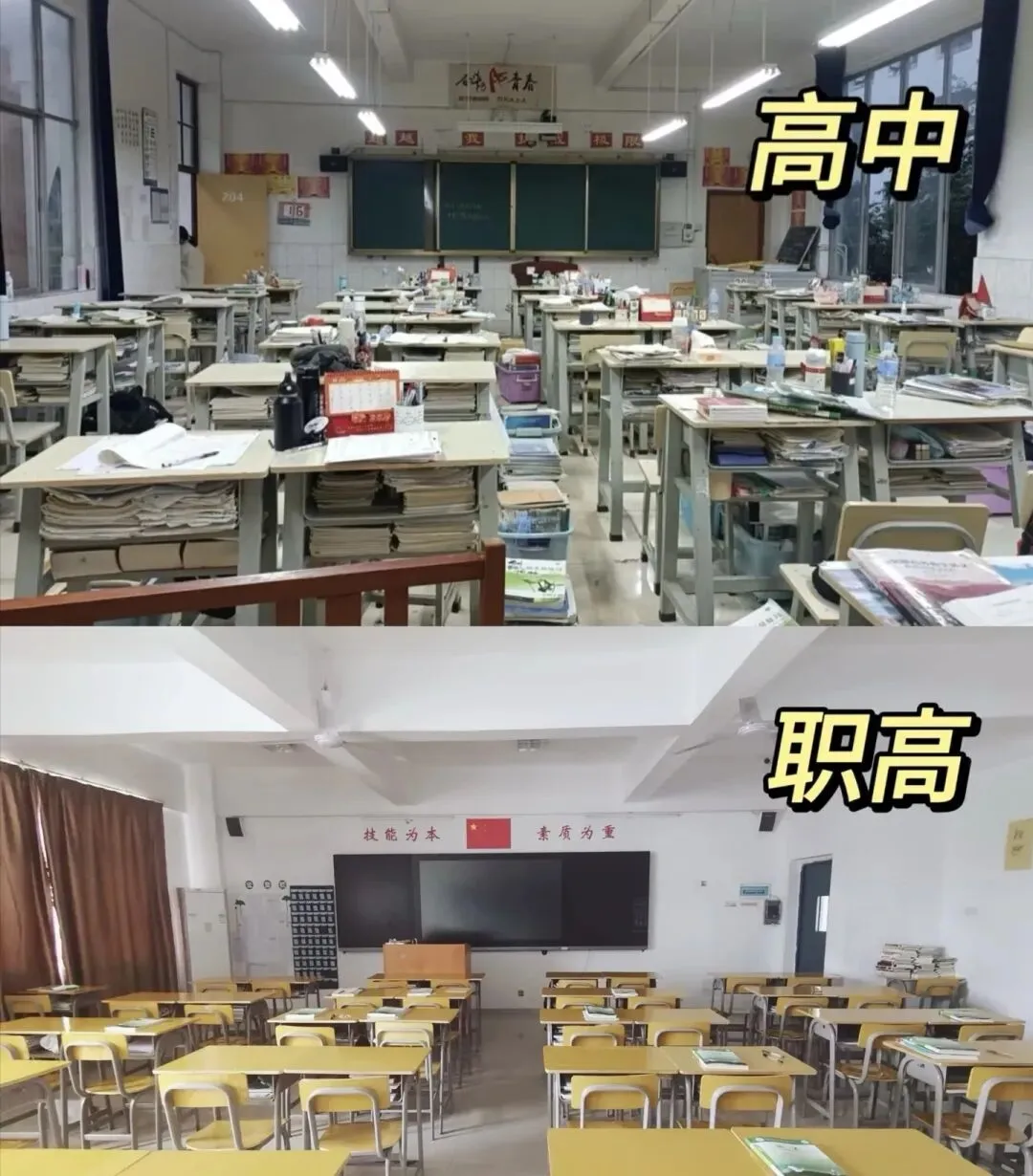 高中为什么没有校霸?? ? 因为他们已经被中考的洪流冲刷到了职高和社会最底层 第9张