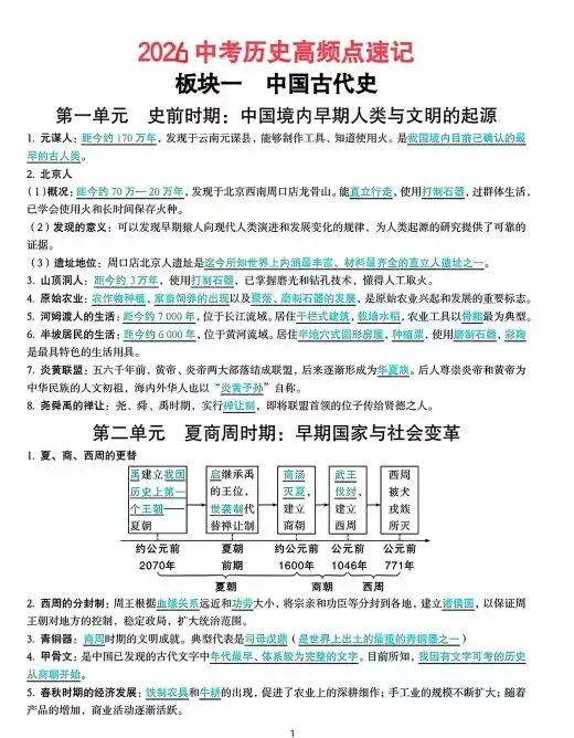 中考满分100历史就靠它啦 第5张