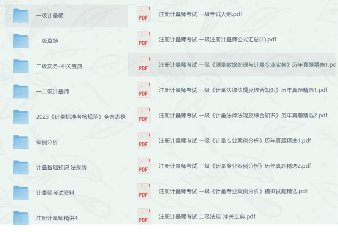【注册计量师】2026年注册计量师考试备考资料汇总 (综合知识+数据处理/专业实务+案例分析),卷和历年真题汇总 免费分享!PDF可打印 第1张