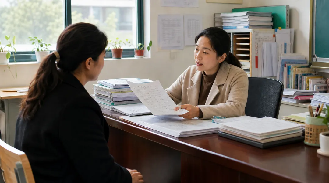 孩子回家说老师把他的试卷撕了,因为字写得丑,我去学校问了3次,老师说是为他好,第4次去时,教导主任拿出一沓东西,我看完后一夜没睡 第1张