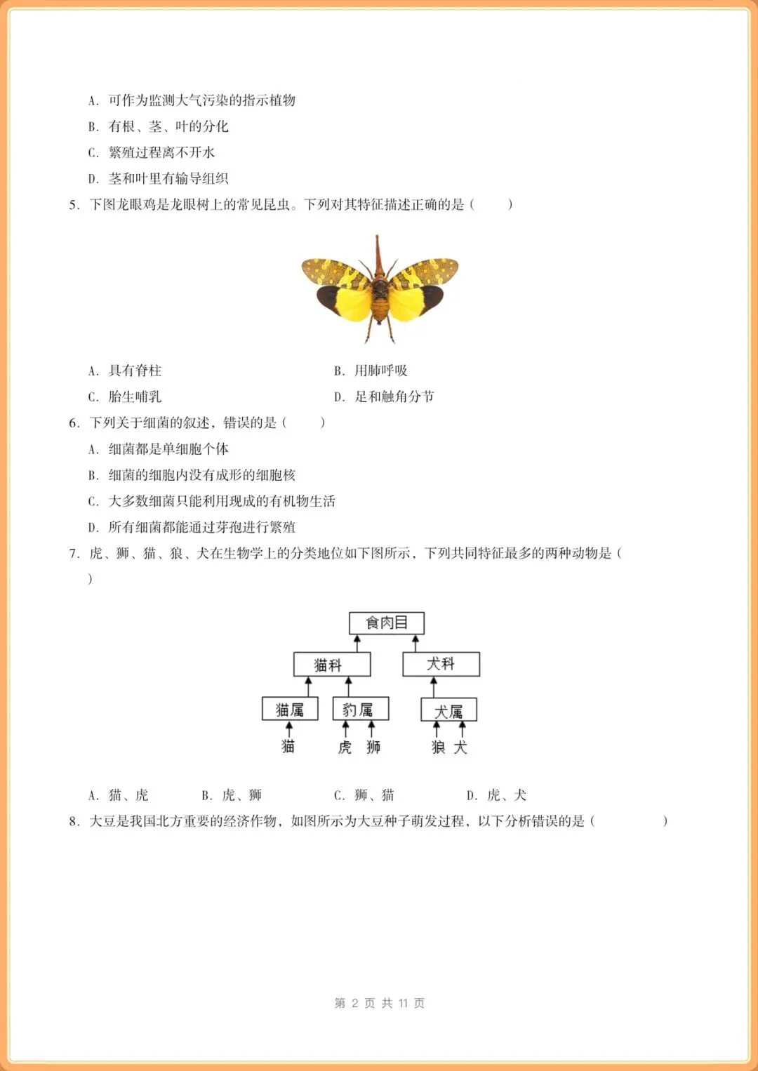 中考冲刺卷|2026年(中考生物)临考冲刺卷+答案解析,电子版可打印! 第16张