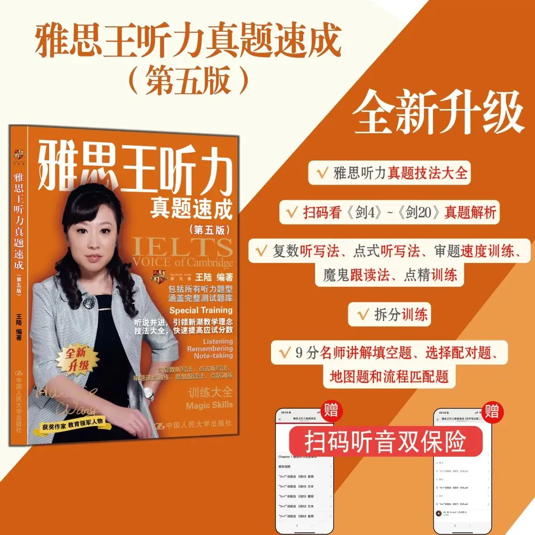 《雅思王听力真题速成》第五版上市 第7张