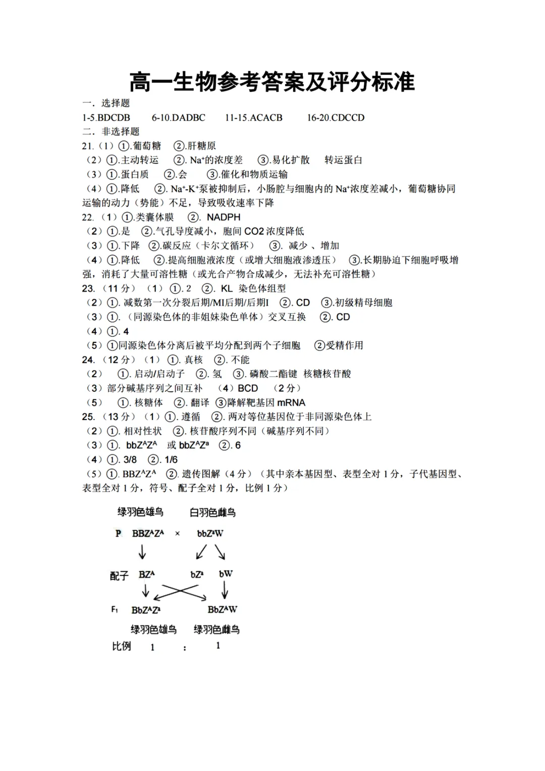 高一期中试卷|2026年4月衢州五校联盟高一第二学期期中联考试卷+答案(内含下载链接) 第14张
