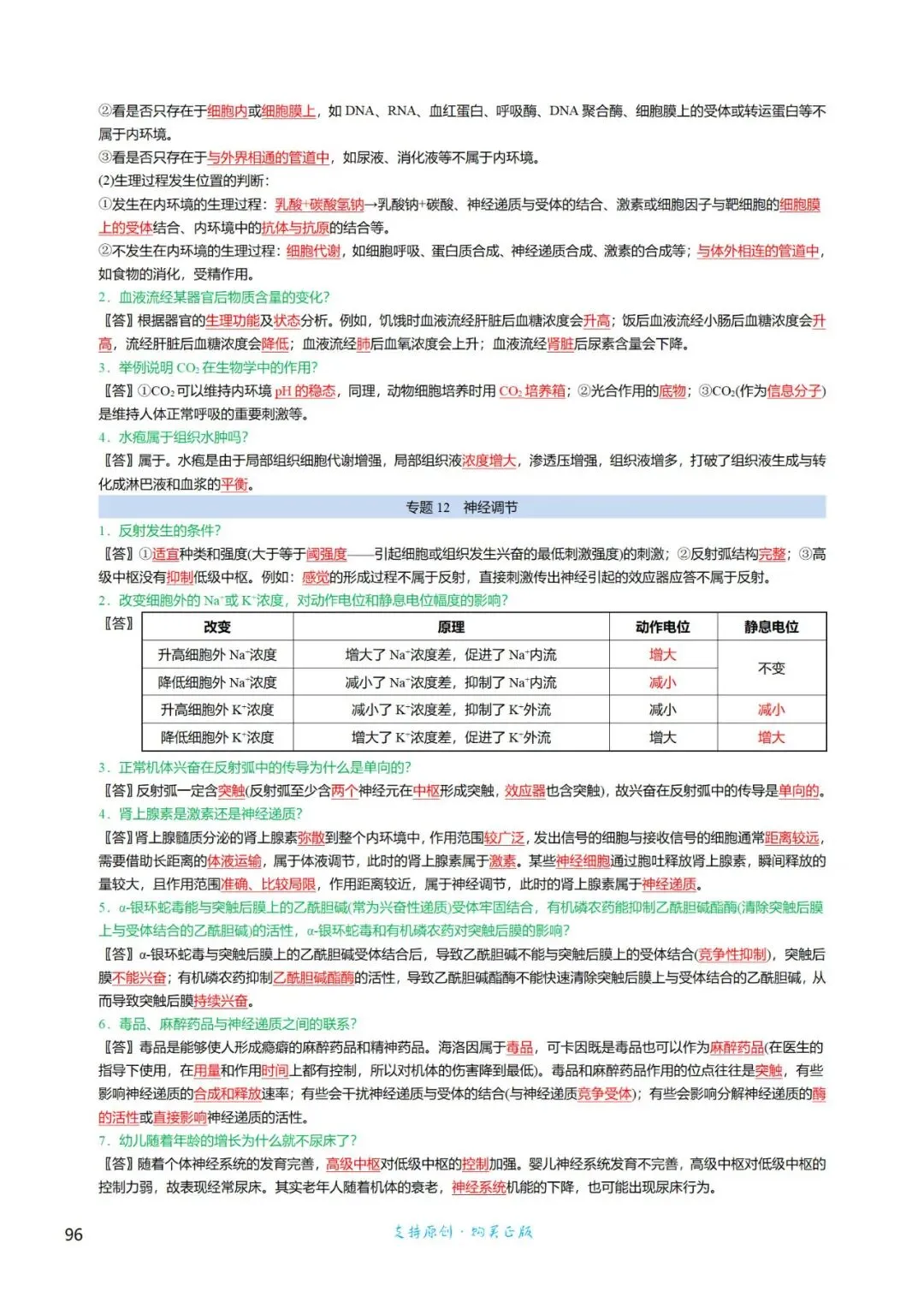 高三考前回归——高中生物基础知识+经典真题 第68张