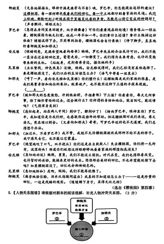 2026中考语文模拟试卷及参考答案(21)【可打印】 第7张