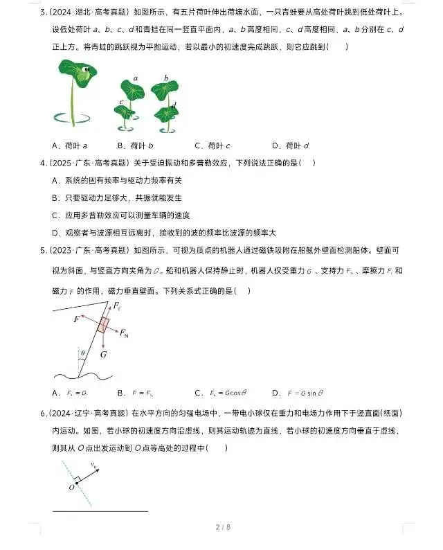 2026高考考前最后一卷:物理真题重组(新高考通用) 第2张