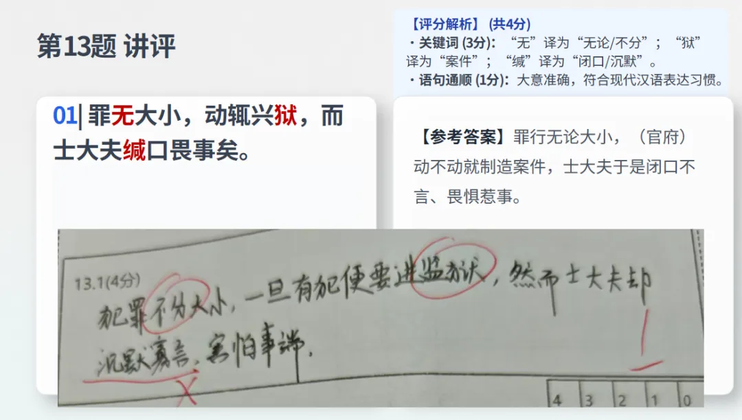 【课件】绵阳三诊语文试卷讲评(后台留言可免费领取) 第18张