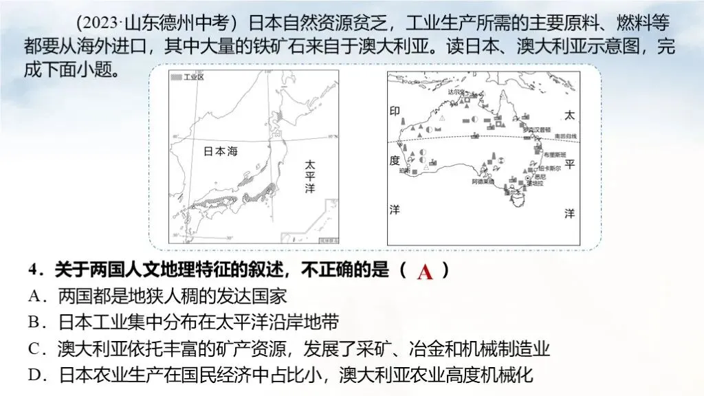 【2026中考复习】专题12《澳大利亚与美国》含知识清单+配套练习~ 第20张
