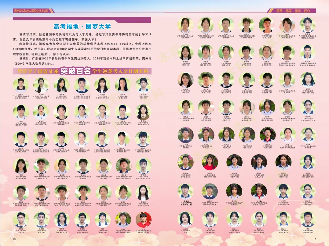 中考失利?就读惠州市华洋科技职业技术学校,圆大学梦(附2026招生简章) 第70张