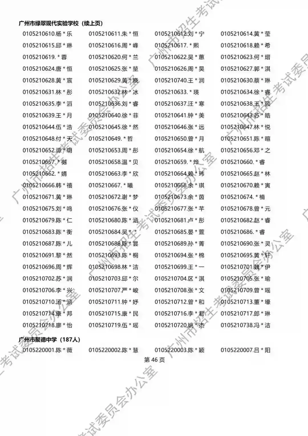 重磅!2026年广州中考名额分配报考资格名单出炉!共115730人,有你吗? 第97张