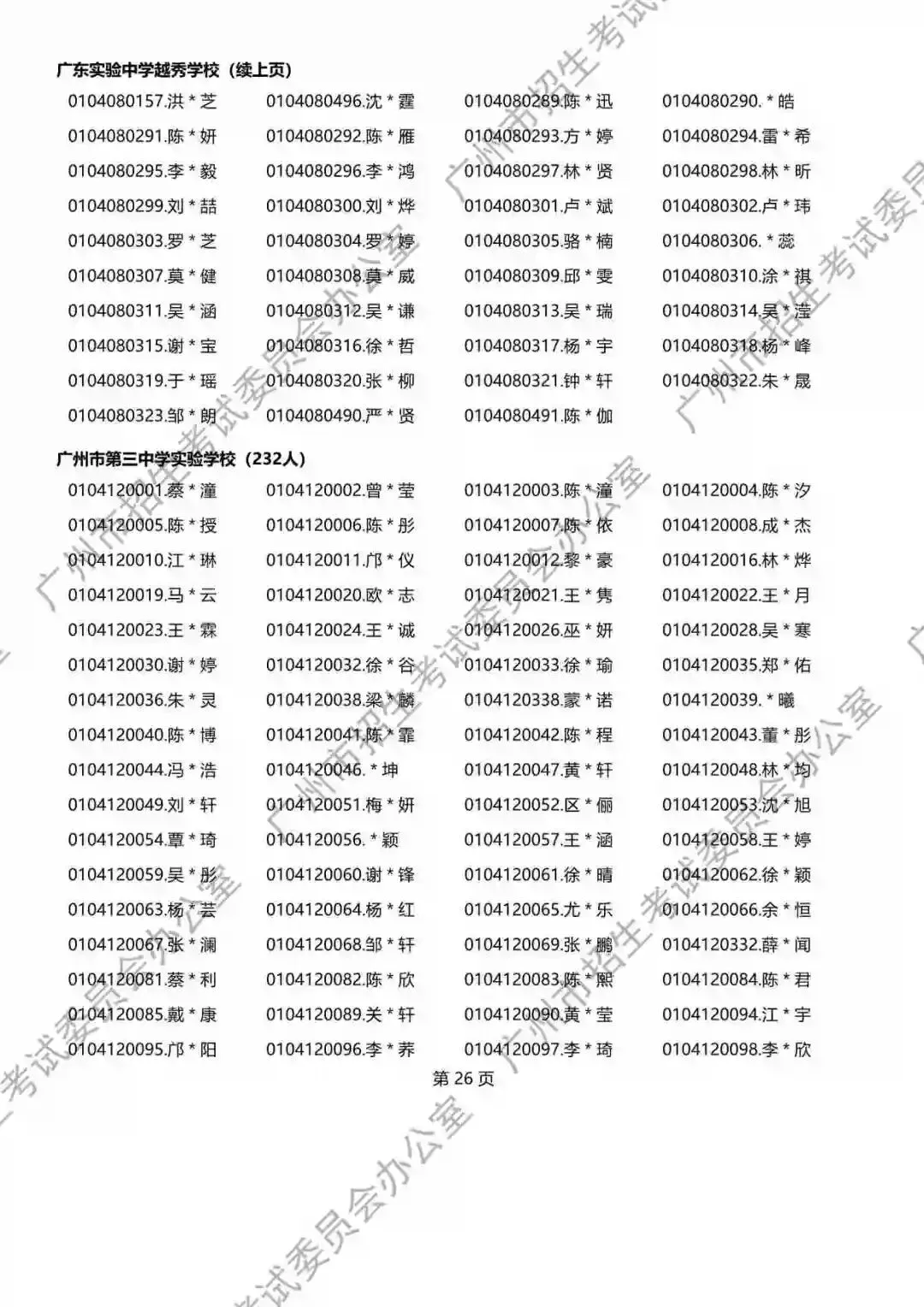 重磅!2026年广州中考名额分配报考资格名单出炉!共115730人,有你吗? 第151张