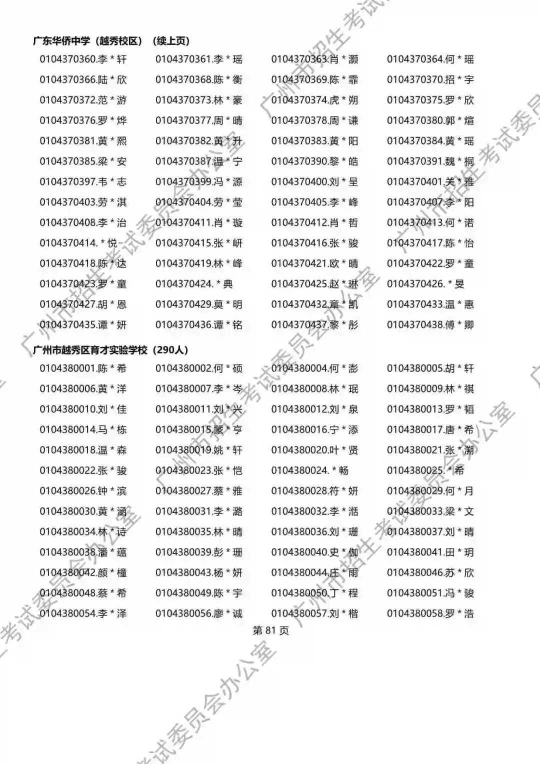 重磅!2026年广州中考名额分配报考资格名单出炉!共115730人,有你吗? 第206张