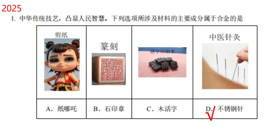 化学高考历年真题选择题题型归纳 第10张