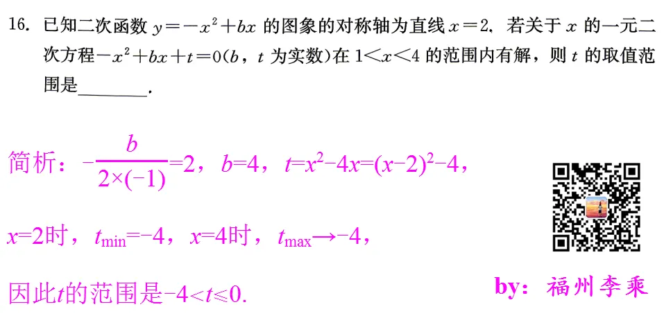 【助力中考】2026福建省中考数学精准模拟卷1~8选填简析 第25张