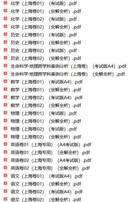 2026年上海中考押题卷(语数英物化道法历史跨学科) 第1张