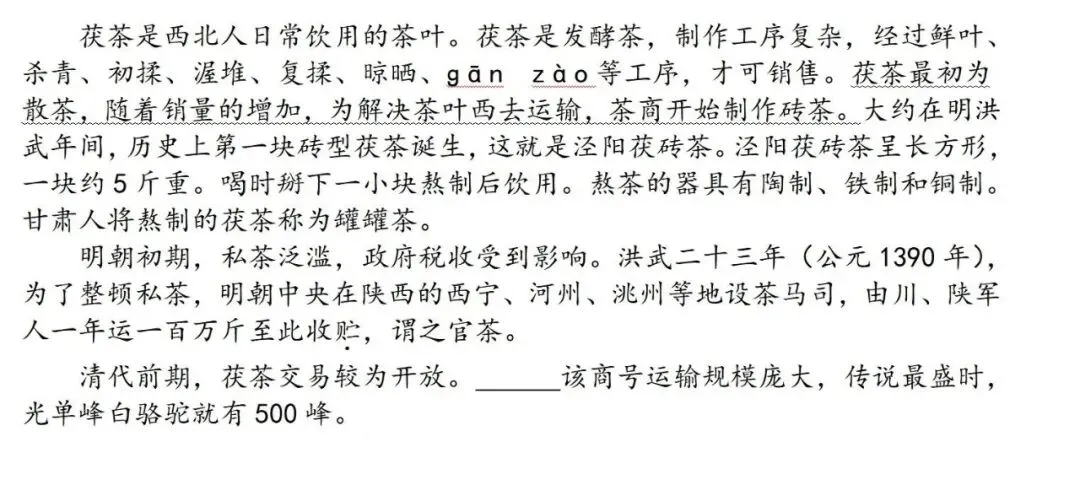 【中考阅读指导】茶韵浸润岁月(综合性学习)甘肃武威2025 第3张