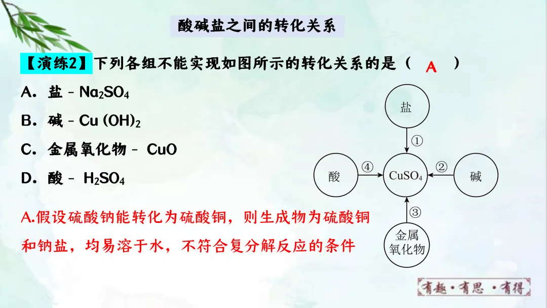F941 二轮专题复习 决胜中考2026 优质课资源包 初中化学《专题复习---酸碱盐之间的反应与转化》课件PPT+教学设计Word 第10张
