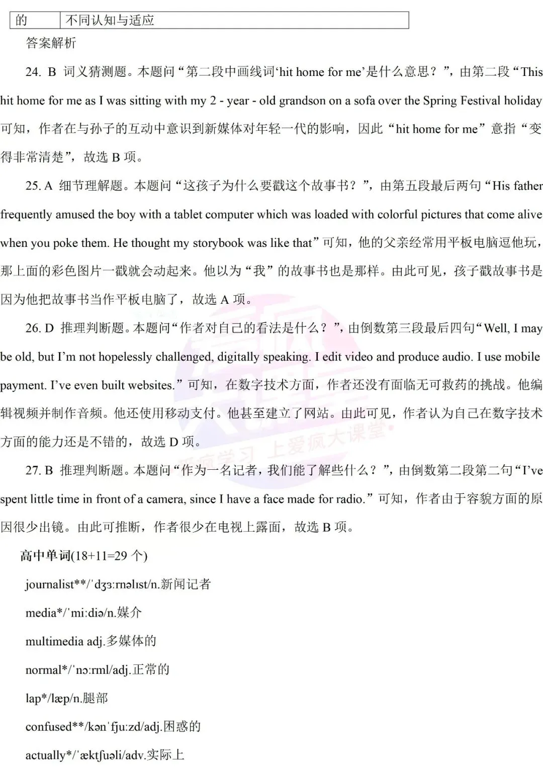 真题详解 | 2022年高考英语新课标Ⅰ、Ⅱ卷试题精析(文档可下载) 第18张