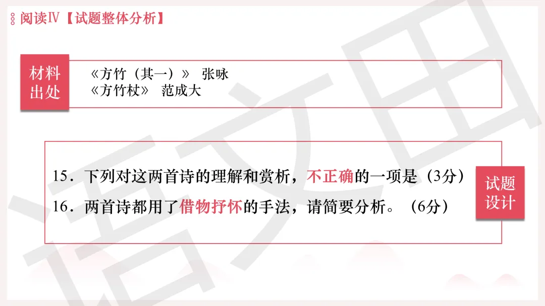 2026年广州二模语文试卷讲评 第164张