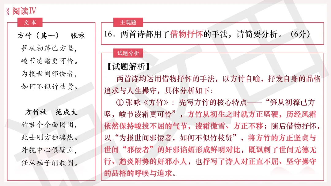 2026年广州二模语文试卷讲评 第175张