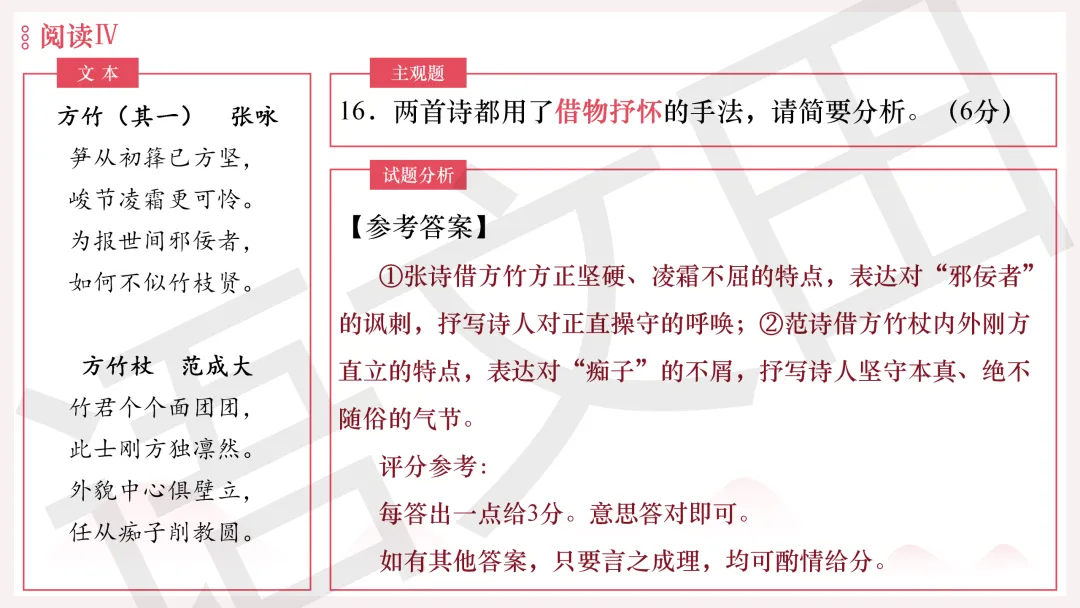 2026年广州二模语文试卷讲评 第177张