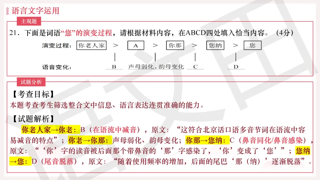 2026年广州二模语文试卷讲评 第225张